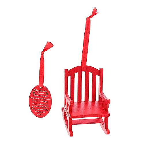 TOYANDONA 1Stk kleine Schaukelstuhlverzierungen Rote Dekorationen Miniaturstühle zum Basteln Tisch Cute Decor weihnachtsbaumdeko Mini- - Mini-Holzstuhlverzierung hölzern TOYANDONA 1Stk kleine Schaukelstuhlverzierungen Rote Dekorationen Miniaturstühle zum Basteln Tisch Cute Decor weihnachtsbaumdeko Mini- - Mini-Holzstuhlverzierung hölzern von TOYANDONA