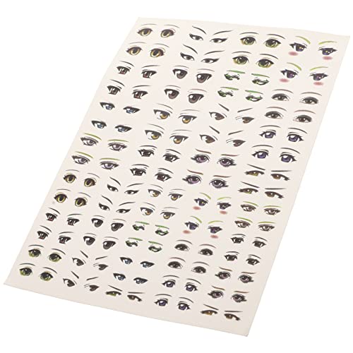 TOYANDONA 1blatt Papier Bastel Aufkleber Cartoon Augen Für Figuren Und Animationen Wasserfeste Langlebige Augen-Sticker Für Kreative Bastelprojekte Und Puppenherstellung von TOYANDONA