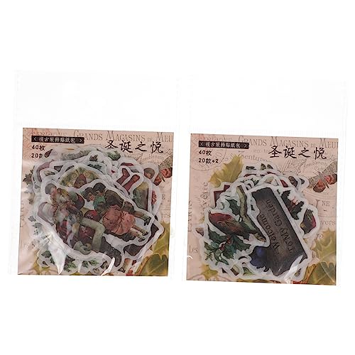 TOYANDONA 2 Kisten Material Dekorative Aufkleber Scrapbook-Sticker Selber Machen DIY -Aufkleber Aufkleber Beachten Planer-Aufkleber Basteln Sie Dekorative Aufkleber Album-Aufkleber Papier von TOYANDONA