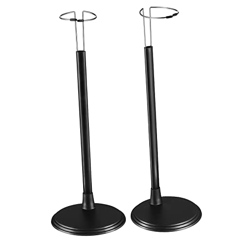TOYANDONA 2 STK Höhenverstellbar Schwarz Mini Puppen-Puppen-Display Zubehör Für Babypuppen Puppen-anziehspielzeug Puppenständer Schwarz Puppenhaus Bausatz Puppenhalter Plastik Black von TOYANDONA