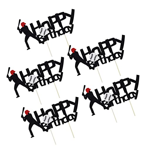 TOYANDONA 2 Sätze Kucheneinsatz Kuchenspieße Für Partys Dekorationszubehör Für Sportpartys Desserttischverzierung Kuchenpickel Für Baseballspieler Baseball-cupcake Papier 5 Stück * 2 TOYANDONA 2 Sätze Kucheneinsatz Kuchenspieße Für Partys Dekorationszubehör Für Sportpartys Desserttischverzierung Kuchenpickel Für Baseballspieler Baseball-cupcake Papier 5 Stück * 2 von TOYANDONA