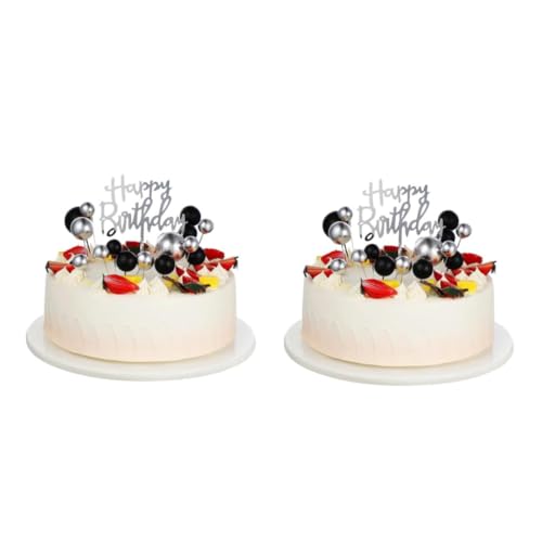 TOYANDONA 2 Sätze Schwarzgoldene Kuchendekoration Kugelkuchenpicks Kuchenkugeln Alles Zum Geburtstag-topper-brief Kuchenspießbällchen Disco-kugel-kuchendekoration Kuchen -topper Papier TOYANDONA 2 Sätze Schwarzgoldene Kuchendekoration Kugelkuchenpicks Kuchenkugeln Alles Zum Geburtstag-topper-brief Kuchenspießbällchen Disco-kugel-kuchendekoration Kuchen -topper Papier von TOYANDONA