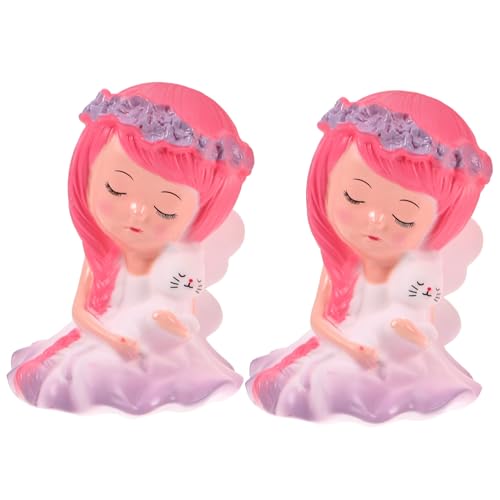 TOYANDONA 2 Sätze Wreath Girl Skulpturen Niedliche Tortenfiguren Für Geburtstagsfeiern Backdekorationen Und Heimdekoration Für Fröhliche 2 Stück * 2 TOYANDONA 2 Sätze Wreath Girl Skulpturen Niedliche Tortenfiguren Für Geburtstagsfeiern Backdekorationen Und Heimdekoration Für Fröhliche 2 Stück * 2 von TOYANDONA