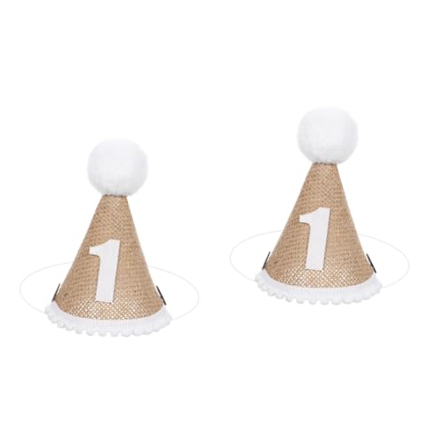 TOYANDONA 2 Stk Geburtstagsparty-hut Kronen Für Kinder Ein Geburtstagshut Babymützen 1. Geburtstagsmütze Kinder Stirnbänder Hut Zum 1. Geburtstag Stirnband Für Mädchen 1 Partyhut Leinen- TOYANDONA 2 Stk Geburtstagsparty-hut Kronen Für Kinder Ein Geburtstagshut Babymützen 1. Geburtstagsmütze Kinder Stirnbänder Hut Zum 1. Geburtstag Stirnband Für Mädchen 1 Partyhut Leinen- von TOYANDONA