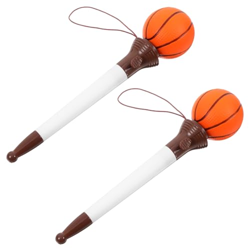 TOYANDONA 2 Stück Basketball Fun Stifte Kreative Kugelschreiber für Schüler Lustige Sprung Kugelschreiber Praktische Schreibwerkzeuge zur Stressbewältigung und Unterhaltung für Schule und TOYANDONA 2 Stück Basketball Fun Stifte Kreative Kugelschreiber für Schüler Lustige Sprung Kugelschreiber Praktische Schreibwerkzeuge zur Stressbewältigung und Unterhaltung für Schule und von TOYANDONA