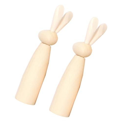 TOYANDONA 2 Stück DIY Holzkaninchen Dekoration Unfertige Figuren zum Bemalen für Ostern Partys und Bastelprojekte Robustes Holzmaterial für Kreative Gestaltung TOYANDONA 2 Stück DIY Holzkaninchen Dekoration Unfertige Figuren zum Bemalen für Ostern Partys und Bastelprojekte Robustes Holzmaterial für Kreative Gestaltung von TOYANDONA