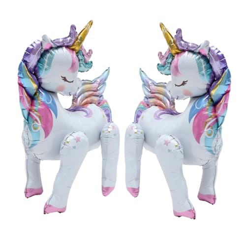 TOYANDONA 2 Stück Einhorn-Ballon Bausatz Geburtstag Pastell deko party deko küchendekoration luftballons Ballon in Einhornform aufblasbarer Folienballon Aluminiumfolie TOYANDONA 2 Stück Einhorn-Ballon Bausatz Geburtstag Pastell deko party deko küchendekoration luftballons Ballon in Einhornform aufblasbarer Folienballon Aluminiumfolie von TOYANDONA