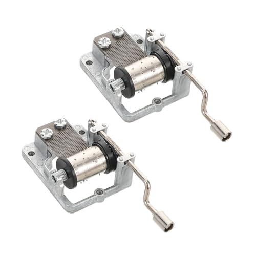TOYANDONA 2 Stück Handkurbel Musikbox Mechanismus Silberbeschichtet DIY Spieluhr Kinderfreundlich Einfach zu Bedienen für Bastelprojekte und Geschenke TOYANDONA 2 Stück Handkurbel Musikbox Mechanismus Silberbeschichtet DIY Spieluhr Kinderfreundlich Einfach zu Bedienen für Bastelprojekte und Geschenke von TOYANDONA