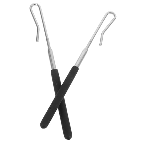 TOYANDONA 2 Stück Handpuppen-Joystick interaktive Puppen Puppenmanipulationsstangen Steuerung des Puppenarms Puppengriffe Armstangen für Puppen Puppenstab aus Metall Rostfreier Stahl von TOYANDONA