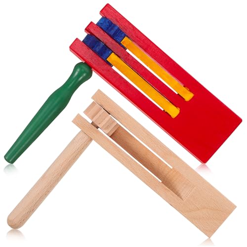 TOYANDONA 2 Stück Holzratsche Teiliges Bunte und Natürliche Handheld Soundboards Pädagogisches Musikspielzeug für Kleinkinder Familiengruppen und Partys TOYANDONA 2 Stück Holzratsche Teiliges Bunte und Natürliche Handheld Soundboards Pädagogisches Musikspielzeug für Kleinkinder Familiengruppen und Partys von TOYANDONA