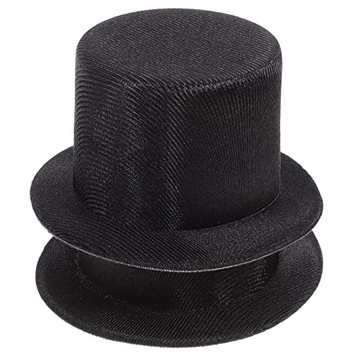 TOYANDONA 2 Stück Schwarze Mini-Zylinder Miniatur-Zylinder Formaler Zaubererhut Winzige Puppenhüte Handgefertigte Fedora-Hut Cupcake-Topper Für Kleine Haustiere Für Bastelbedarf TOYANDONA 2 Stück Schwarze Mini-Zylinder Miniatur-Zylinder Formaler Zaubererhut Winzige Puppenhüte Handgefertigte Fedora-Hut Cupcake-Topper Für Kleine Haustiere Für Bastelbedarf von TOYANDONA