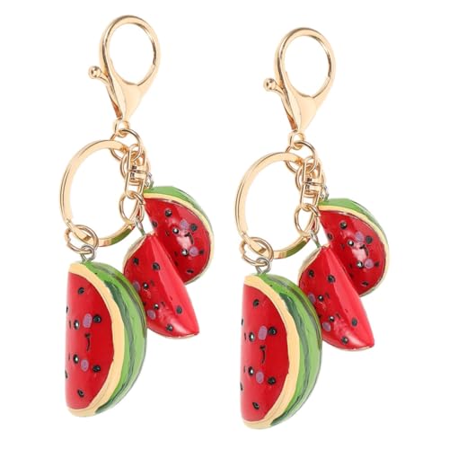 TOYANDONA 2 Stück Süße Wassermelonen Schlüsselanhänger Realistisch Sommerlich Trendige Taschenanhänger als Partygeschenk und Dekoratives Accessoire für Rucksack Schlüsselbund TOYANDONA 2 Stück Süße Wassermelonen Schlüsselanhänger Realistisch Sommerlich Trendige Taschenanhänger als Partygeschenk und Dekoratives Accessoire für Rucksack Schlüsselbund von TOYANDONA