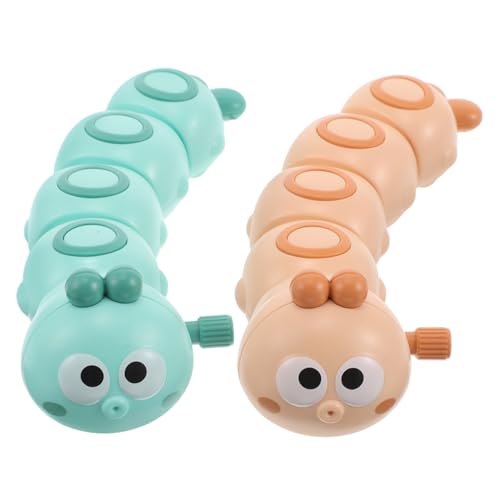 TOYANDONA 2 Stück Teiliges Aufziehspielzeug Wind Up Tiere Laufende Springende Raupen Motorikspielzeug Ab Jahren für Kindergeburtstag Partygeschenke und Mitgebsel Goody Bag Füller von TOYANDONA