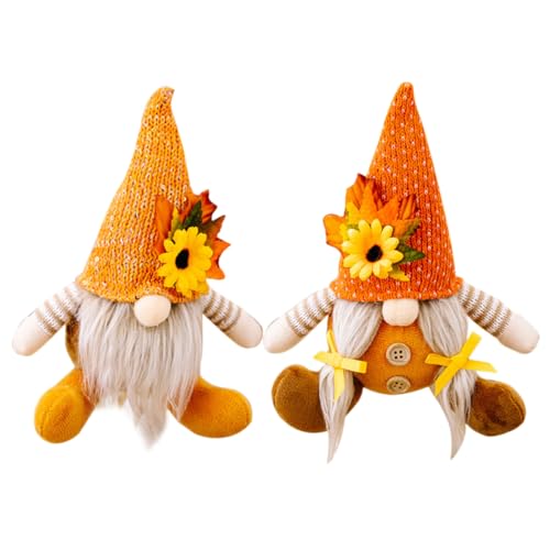 TOYANDONA 2 Stück Teiliges Erntedankfest Zwerg Deko mit Sonnenblumenmotiv Handgefertigte Harvest GNOME Figuren Kuschelige Baumwollfüllung Langlebige Thanksgiving Tisch und Regaldekoration TOYANDONA 2 Stück Teiliges Erntedankfest Zwerg Deko mit Sonnenblumenmotiv Handgefertigte Harvest GNOME Figuren Kuschelige Baumwollfüllung Langlebige Thanksgiving Tisch und Regaldekoration von TOYANDONA