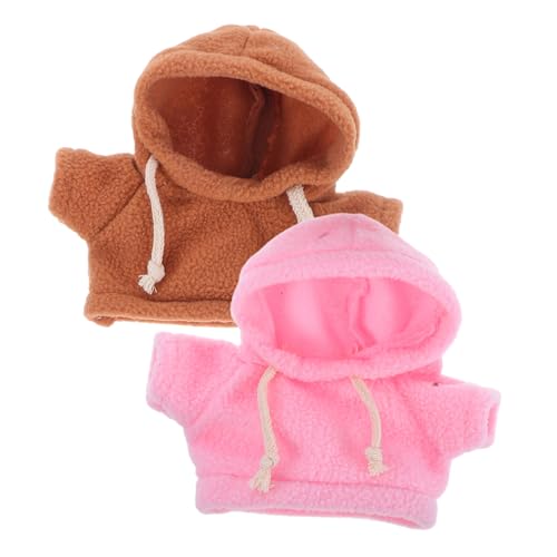 TOYANDONA 2 Stück Teiliges Plüschbär Hoodie Kleidung für Stofftiere Austauschbare Puppenbekleidung Süße Kapuzenpullover in Braun und Ideal für Kleine Kuscheltiere und Puppen TOYANDONA 2 Stück Teiliges Plüschbär Hoodie Kleidung für Stofftiere Austauschbare Puppenbekleidung Süße Kapuzenpullover in Braun und Ideal für Kleine Kuscheltiere und Puppen von TOYANDONA