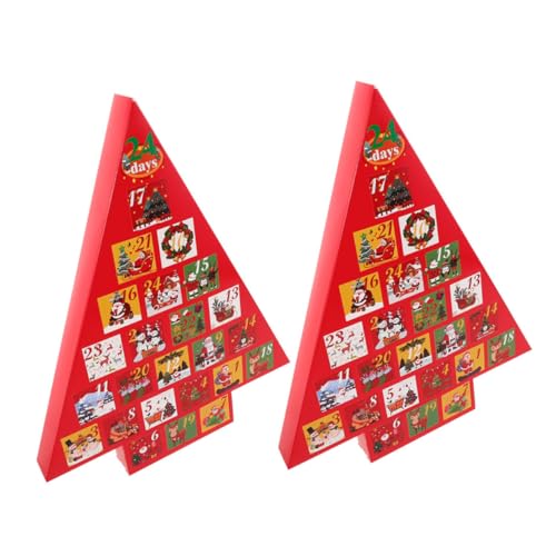 TOYANDONA 2 Stücke DIY Adventskalender Geschenkboxen Tage Countdown Weihnachten Leere Faltboxen Weihnachtsdeko Holiday Party Favor Boxen für Festliche Bastelideen TOYANDONA 2 Stücke DIY Adventskalender Geschenkboxen Tage Countdown Weihnachten Leere Faltboxen Weihnachtsdeko Holiday Party Favor Boxen für Festliche Bastelideen von TOYANDONA