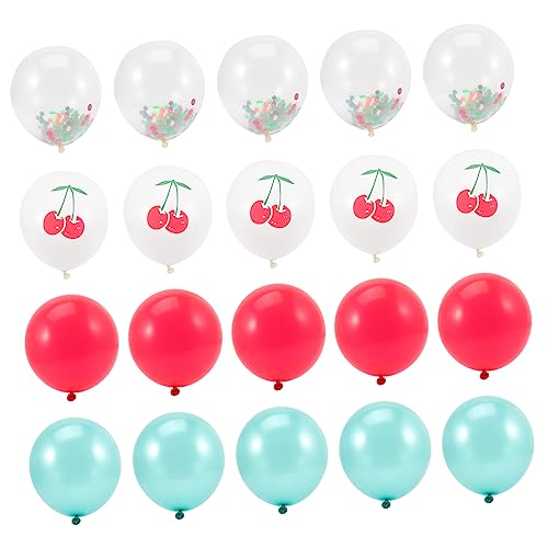 TOYANDONA 20 Stück Fruchtballon Obst Ornamente Für Kirsche Partyballons Strandthema -partyzubehör Luftballons Für Kinderpartys Dekorative Luftballons Party-ballon- Latexballons Emulsion von TOYANDONA