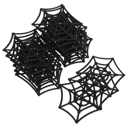 TOYANDONA Halloween-Spinnennetz-Party-Dekoration 20 Stück Kunststoff-Spinnennetz- Simulieren Große Spinnen Spielzeug Für Jungen Und Mädchen Trick Witz Zubehör von TOYANDONA