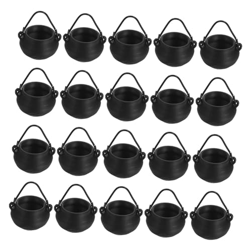 TOYANDONA 20 Stück Kleine Plastik Kessel Miniatur Süßigkeiten Halter für Halloween Dekoration und Party Accessoires TOYANDONA 20 Stück Kleine Plastik Kessel Miniatur Süßigkeiten Halter für Halloween Dekoration und Party Accessoires von TOYANDONA