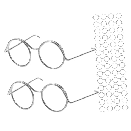 TOYANDONA 20 Stück Mini Puppenbrillen Zum Basteln Winzige Brillen Mini Brillen Brillen Für Puppen Anziehsachen Dekor Brillen Requisiten Austauschbarer Miniatur Brillenrahmen Puppen von TOYANDONA