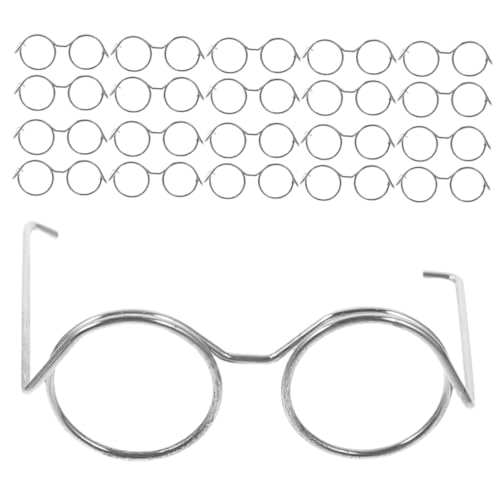 TOYANDONA 20 Stück Minipuppenbrille Klein Miniatur Puppenhaus Partydekorationen Winziger Brillenrahmen Puppenbrillen Brillen Zum Anziehen Der Puppe Mini-brillengestell Silver Eisen TOYANDONA 20 Stück Minipuppenbrille Klein Miniatur Puppenhaus Partydekorationen Winziger Brillenrahmen Puppenbrillen Brillen Zum Anziehen Der Puppe Mini-brillengestell Silver Eisen von TOYANDONA