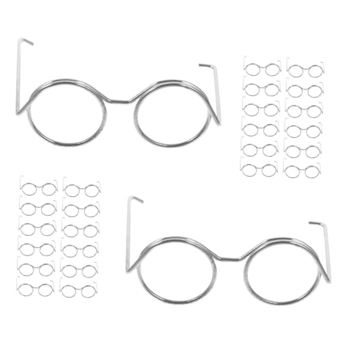 TOYANDONA 20 Stück Minipuppenbrille Miniatur klein für metallrahmen Puppen Accessoires Puppenaccessoire Mini-Glasrahmen Puppe verkleiden Zubehör -Brillen-Requisiten Eisen Silver TOYANDONA 20 Stück Minipuppenbrille Miniatur klein für metallrahmen Puppen Accessoires Puppenaccessoire Mini-Glasrahmen Puppe verkleiden Zubehör -Brillen-Requisiten Eisen Silver von TOYANDONA