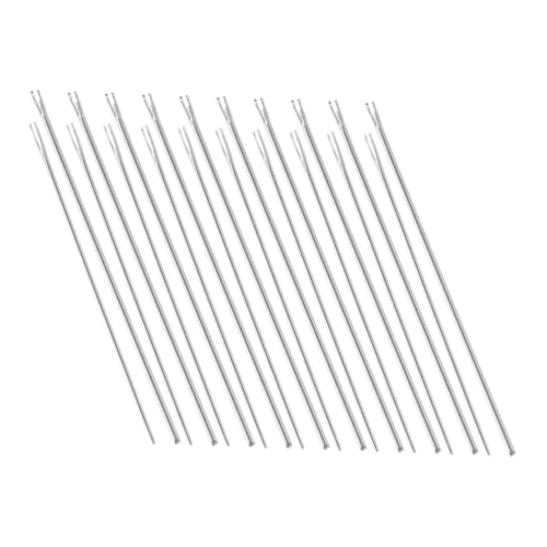 TOYANDONA 20 Stück Puppen Haartransplantationswerkzeug Babypuppen Babydolls Puppen Nadelspitzen Sticknadeln Hutbieger Krempe Rasierköpfe Lange Nähnadeln Verwurzelung Metall von TOYANDONA