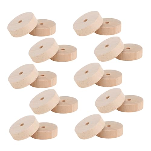 TOYANDONA 20 Stück Teiliges Kleine Holzräder Naturbelassen für DIY Bastelprojekte Holzscheiben Zubehör Holzräder für Modellbau und Kreative Handwerksarbeiten TOYANDONA 20 Stück Teiliges Kleine Holzräder Naturbelassen für DIY Bastelprojekte Holzscheiben Zubehör Holzräder für Modellbau und Kreative Handwerksarbeiten von TOYANDONA