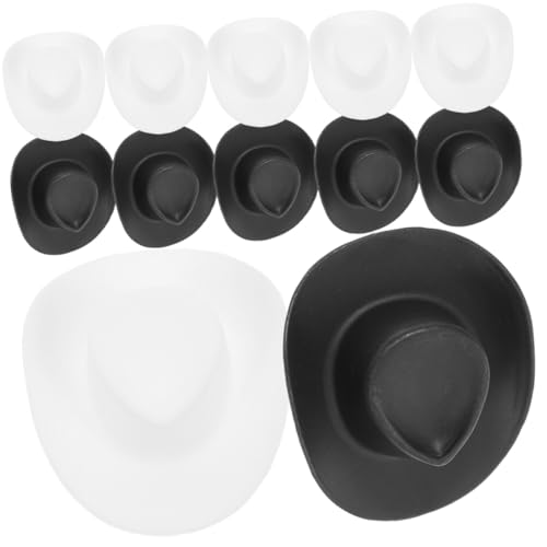 TOYANDONA 20 Stück Teiliges Mini Cowboyhut Leichte Dekorative Puppenhüte in Schwarz und Weiß Zarte Kleine Hüte für DIY Bastelprojekte Puppendekoration zu Geburtstag Hochzeit und Weihnachten TOYANDONA 20 Stück Teiliges Mini Cowboyhut Leichte Dekorative Puppenhüte in Schwarz und Weiß Zarte Kleine Hüte für DIY Bastelprojekte Puppendekoration zu Geburtstag Hochzeit und Weihnachten von TOYANDONA