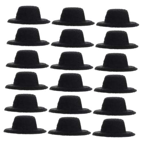 TOYANDONA 20 Stück Teiliges Schwarze Mini Filzhüte für Puppen Formelle Miniaturhüte zum Basteln DIY Puppenhut Zubehör Puppen Accessoires für Kostüm und Rollenspiele TOYANDONA 20 Stück Teiliges Schwarze Mini Filzhüte für Puppen Formelle Miniaturhüte zum Basteln DIY Puppenhut Zubehör Puppen Accessoires für Kostüm und Rollenspiele von TOYANDONA