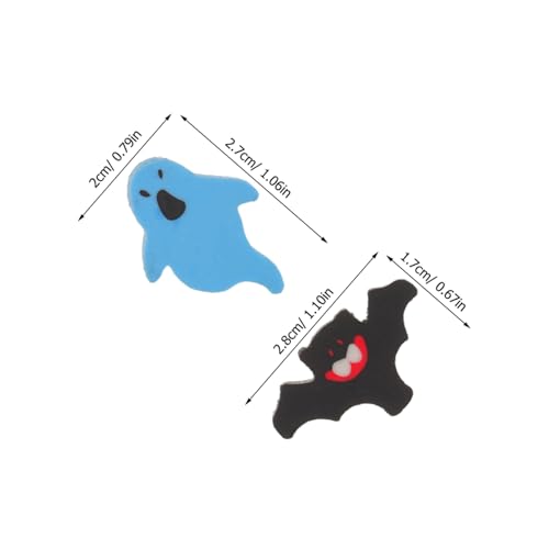 TOYANDONA 200 Stück Halloween Radiergummis Mini Zeichnung Radierer mit Niedlichen Geist und Fledermaus Motiven Praktische Schulbedarf Partygeschenke für Trick-treat Bunte Schülerausstattung von TOYANDONA