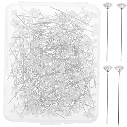 TOYANDONA 200 Stück Hochzeits Fixiernadeln Nähnadeln DIY Schmucknadeln Blumennadeln Positionsnadeln Zeichen Lokalisierungsnadeln Blumenstrauß Nadeln Quiltnadeln Blumennadeln von TOYANDONA