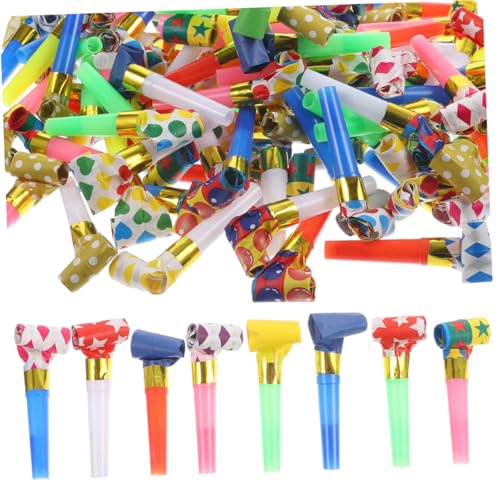 TOYANDONA 200 Stück Party Bläser Pfeifen Glitzer Geräuschmacher mit Hohem für Bunte Geburtstagsfeiern als Partygeschenk für Erwachsene TOYANDONA 200 Stück Party Bläser Pfeifen Glitzer Geräuschmacher mit Hohem für Bunte Geburtstagsfeiern als Partygeschenk für Erwachsene von TOYANDONA