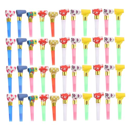TOYANDONA 200 Stück Party Blower Pfeifen Bunte Glitzer Geräuschmacher für Geburtstagsfeiern Hohe Töne Blasgeräte Spaß Party für TOYANDONA 200 Stück Party Blower Pfeifen Bunte Glitzer Geräuschmacher für Geburtstagsfeiern Hohe Töne Blasgeräte Spaß Party für von TOYANDONA
