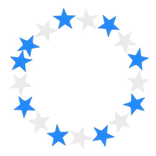 TOYANDONA 2000 Stück Pentagramm Konfetti Blau Silber Kleine Tischdeko Pailletten Party Geburtstag Hochzeit Dekoration Bunte Streudeko für Festliche Anlässe von TOYANDONA