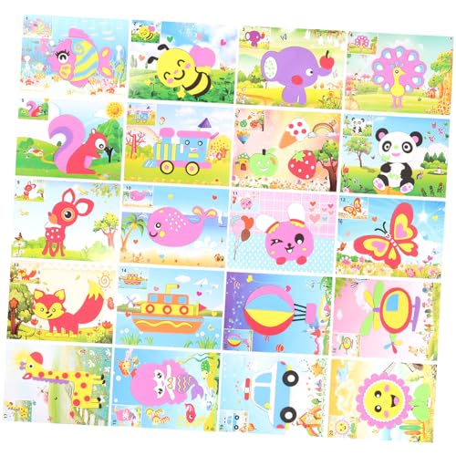 TOYANDONA 20Er Packung DIY-Sticker-Kit basteln für bastelmaterial für Crafts for D Mosaikaufkleber Mosaikaufkleberkunst für Mosaik-Aufkleber-Kunst TOYANDONA 20Er Packung DIY-Sticker-Kit basteln für bastelmaterial für Crafts for D Mosaikaufkleber Mosaikaufkleberkunst für Mosaik-Aufkleber-Kunst von TOYANDONA