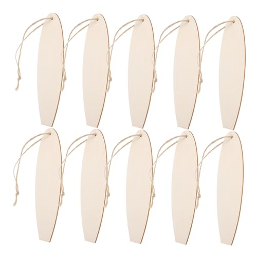TOYANDONA 20Stücke Handgefertigte Holz Surfbrett Deko Unbemalte DIY Strand Themen Ornamente Hängende Dekoration für Kreative Projekte für und Vielseitige Anwendungen von TOYANDONA