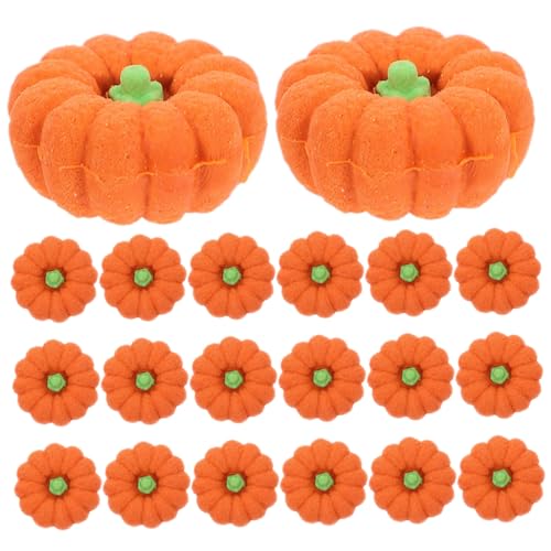TOYANDONA 20Stücke Kürbis Radiergummis für Halloween Party Niedliche Schreibwaren für Langlebige und Leichte Radierer mit Cartoon Design Mitgebsel für Kindergeburtstage und Feste von TOYANDONA