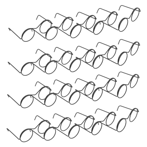 TOYANDONA 20st Puppe Mini-Brille Aus Metall Miniatur Puppenwindeln Passen Mini-Sonnenbrillen-bastelpuppe Puppenbaby Mini-bastelpuppen Zubehör Für Puppen Minibrille Für Puppen Black TOYANDONA 20st Puppe Mini-Brille Aus Metall Miniatur Puppenwindeln Passen Mini-Sonnenbrillen-bastelpuppe Puppenbaby Mini-bastelpuppen Zubehör Für Puppen Minibrille Für Puppen Black von TOYANDONA