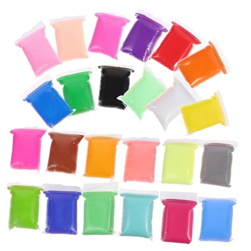TOYANDONA 24 Packungen Farben Modelliermasse für Ultraleichte Formbare Knetmasse DIY Bastelset für Kreative Skulpturen Lufttrocknend Flexibel und Einfach zu Formen für Mädchen und Jungen von TOYANDONA