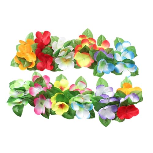 TOYANDONA 24 Stück 1 Set Hawaii Girlande Sommer Strand Haarspangen Hibiskusblüten Haarspangen Luau Girlande Blumenspangen Blumen Haarspangen Hibiskus Haarspange Blumengirlanden Clips Für von TOYANDONA