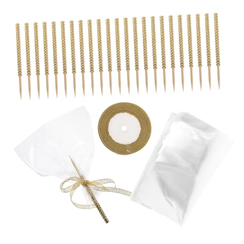 TOYANDONA 24 Stück Glitzer-Süßigkeits-Apfelriegel deko Cake-Pop-Stäbchen goldfarben Lolipop Sticks Cake-Pop-Stiele und Wrapper-Set Süßigkeiten-Apfelzubehör Stöcke behandeln Bambus Golden TOYANDONA 24 Stück Glitzer-Süßigkeits-Apfelriegel deko Cake-Pop-Stäbchen goldfarben Lolipop Sticks Cake-Pop-Stiele und Wrapper-Set Süßigkeiten-Apfelzubehör Stöcke behandeln Bambus Golden von TOYANDONA