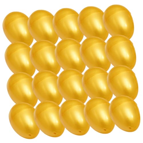 TOYANDONA 24 Stück Teiliges Kunststoff Goldene Eier zum Befüllen Wiederverwendbare Eier für Ostern Geschenkverpackung Kreative Party Deko und Kinderpreisverlosung TOYANDONA 24 Stück Teiliges Kunststoff Goldene Eier zum Befüllen Wiederverwendbare Eier für Ostern Geschenkverpackung Kreative Party Deko und Kinderpreisverlosung von TOYANDONA