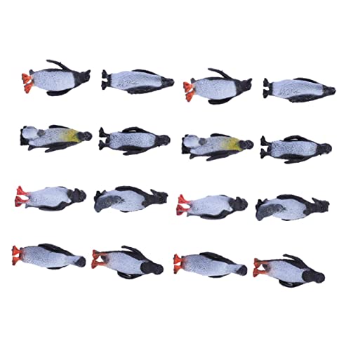 TOYANDONA 24St Pinguin-Ornamente Tischdekoration Miniaturdekoration kindererziehung aufklärung Kinder Modelle Spielzeug Pinguin-Modell Pinguin-Tierfigur Ozean schmücken Zylinder Zubehör von TOYANDONA