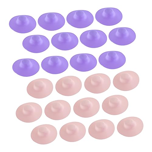 TOYANDONA 24St Simulationshut Couchtischdekoration Auto Luxuspuppen Cartoon- Uhrwerkspielzeug doll Accessories Puppenhut Hut für kleine Puppen Puppendekor Puppenkopfschmuck PVC von TOYANDONA