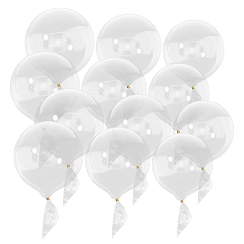 24St transparenter DIY-Ballon Luftballons wandverkleidung Dekorationen für Geburtstagsfeiern Weihnachtsdekorationen Ornament Massenballons Ballon-Set Schüttgut schmücken Bobo-Ball von TOYANDONA