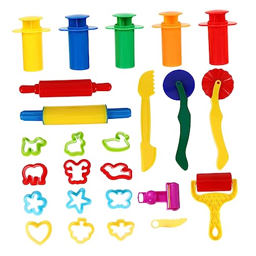TOYANDONA 25-teiliges Set Nudelholz Werkzeug Tonformen Plastilin-Werkzeuge Für Farbige Werkzeuge Aus Ton Plastilin-Werkzeuge Plastilin-formenbausatz Plastik TOYANDONA 25-teiliges Set Nudelholz Werkzeug Tonformen Plastilin-Werkzeuge Für Farbige Werkzeuge Aus Ton Plastilin-Werkzeuge Plastilin-formenbausatz Plastik von TOYANDONA