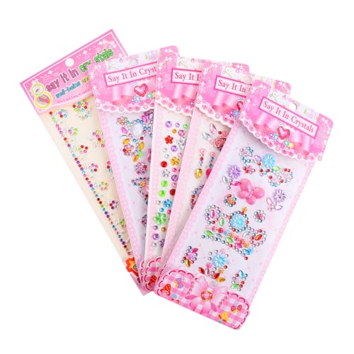 TOYANDONA 25blätter Kristallaufkleber Für Mädchen Bunte Selbstklebende Sticker Für Kreative Bastelprojekte Für Scrapbook-Dekoration Und Persönliche Gestaltung Von Wasserbechern Laptops von TOYANDONA