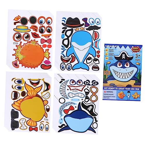 TOYANDONA 25blätter Meereslebewesen Aufkleber Für Mädchen Kreative Bastelprojekte Sticker Für Partys Beschreibung Und Verschiedene Muster Pro Muster Spaßige Spielzeuggeschenke von TOYANDONA