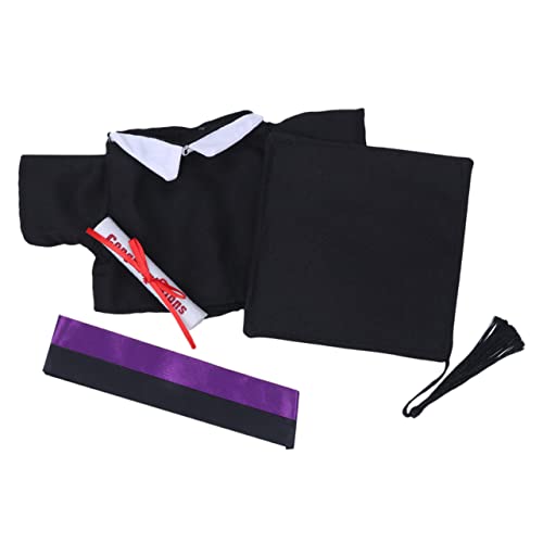 TOYANDONA 2Er Set Kleid für Puppe Plüschpuppe Outfit Abschlusskleid Puppen Kostüm Mini Puppen kinderpuppe Puppenhochschule Puppenhut Puppenzubehör Puppenkleidung Black TOYANDONA 2Er Set Kleid für Puppe Plüschpuppe Outfit Abschlusskleid Puppen Kostüm Mini Puppen kinderpuppe Puppenhochschule Puppenhut Puppenzubehör Puppenkleidung Black von TOYANDONA